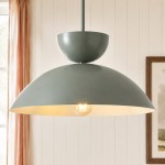 Alain Farmhouse Cooper Ribbed Glass Pendant Light For Dining Room & Kitchen