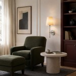 Ozuma One Light Wall Sconce with Linen Shade