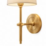 Ozuma One Light Wall Sconce with Linen Shade