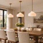 Drilon Modern Brass Rod Glass Shade Pendant Light