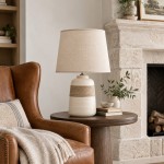 Rocco Handmade Simple Rustic Ceramic Table Lamp