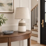 Rocco Handmade Simple Rustic Ceramic Table Lamp
