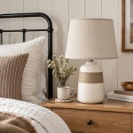 Rocco Handmade Simple Rustic Ceramic Table Lamp