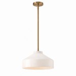 Drilon Modern Brass Rod Glass Shade Pendant Light