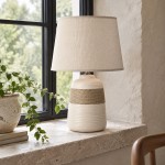 Rocco Handmade Simple Rustic Ceramic Table Lamp