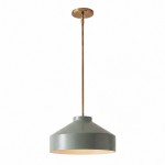 Drilon Modern Brass Rod Glass Shade Pendant Light