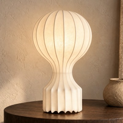 Tiago Wabi Sabi White Round Table Lamp
