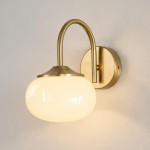 Prisha Mid Century Gold Fluted Ribbed Glass Wall Sconces