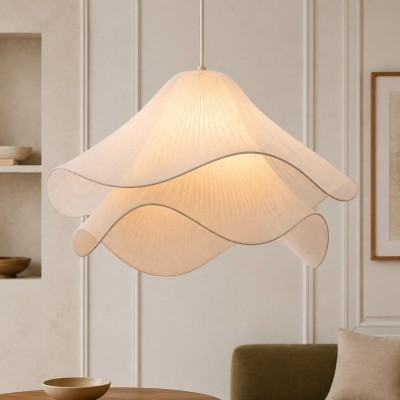 Liora Modern Petal Iron Fabric Pendant Light