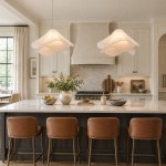 Liora Modern Petal Iron Fabric Pendant Light