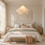 Liora Modern Petal Iron Fabric Pendant Light
