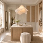 Liora Modern Petal Iron Fabric Pendant Light