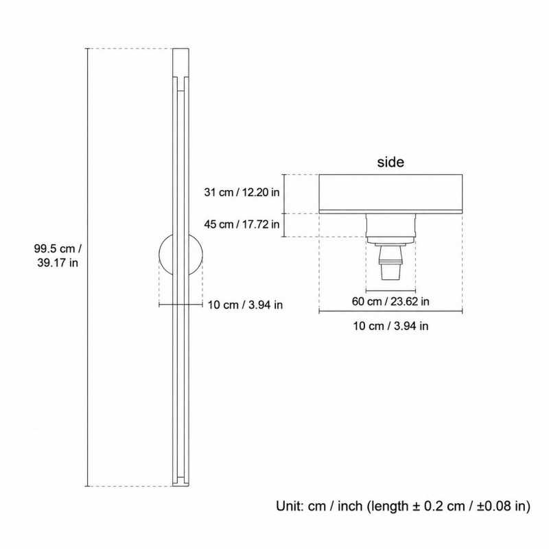 Byronn 360 Degree Rotation Ceiling Rail For Light