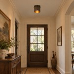 Damon Vintage Cylinder Fluted Metal Flush Mount Ceiling Light