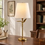 Aura Contemporary Adjustable Porcelain Table Lamp