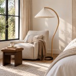 Anamika Vintage Mid Century Wooden Floor Lamp