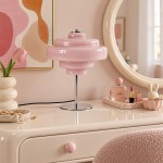 Yves Retro Multiple Colors Tiered Glass Table Lamp