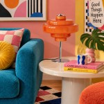 Yves Retro Multiple Colors Tiered Glass Table Lamp