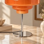Yves Retro Multiple Colors Tiered Glass Table Lamp