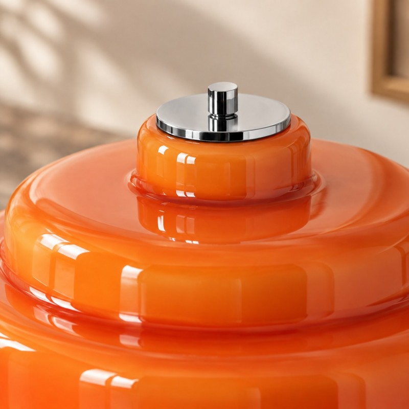 Yves Retro Multiple Colors Tiered Glass Table Lamp