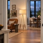 Kimaya Japanese Wabi Sabi Wood Tripod Floor Lamp