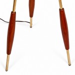 Kimaya Japanese Wabi Sabi Wood Tripod Floor Lamp