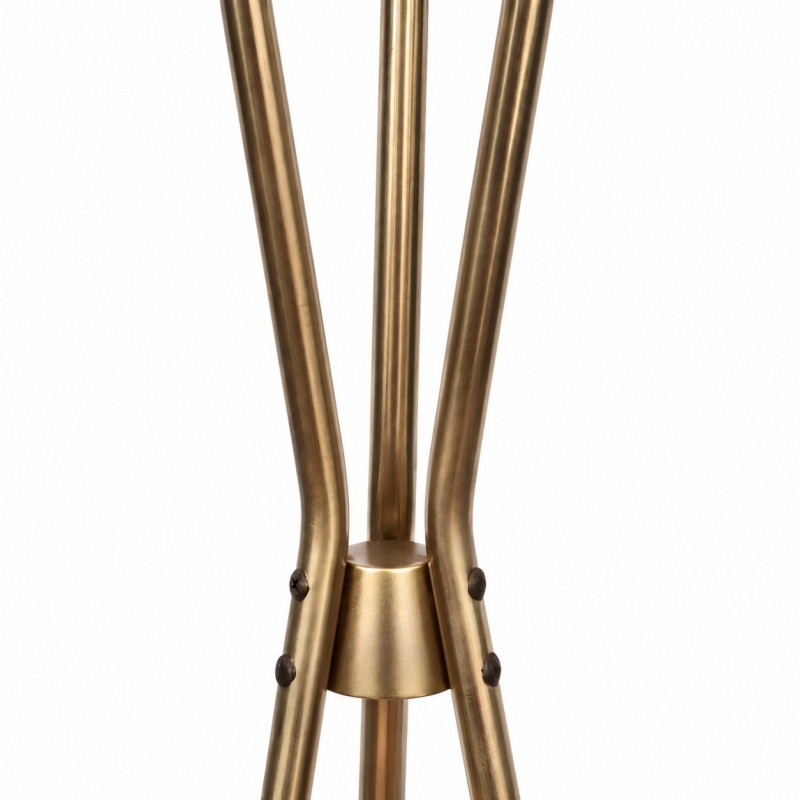 Kimaya Japanese Wabi Sabi Wood Tripod Floor Lamp
