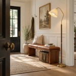 Xalon Wooden Cloth Pleated Shade Floor Lamp