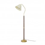 Xalon Wooden Cloth Pleated Shade Floor Lamp