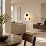 Kiran Minimalist Wabi-sabi Tripod Floor Lamp