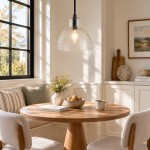 Keen Farmhouse Glass Dome Pendant Light
