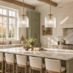 Alain Farmhouse Cooper Ribbed Glass Pendant Light For Dining Room & Kitchen