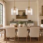 Alain Farmhouse Cooper Ribbed Glass Pendant Light For Dining Room & Kitchen