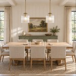 Alain Farmhouse Cooper Ribbed Glass Pendant Light For Dining Room & Kitchen