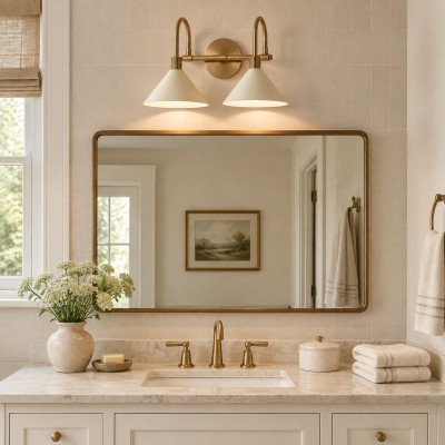 Chavis Rustic Metal Sand Cone Wall Light