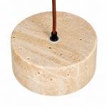 Gilbert Wabi-Sabi Round Travertine Multi-Light Pendant Light