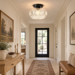 Ixionis Retro Carved Glass Semi Flush Ceiling Light