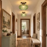 Ixionis Retro Carved Glass Semi Flush Ceiling Light