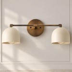 Cyrilith Vintage Milk Glass Oiled Brass Eloise Sconce