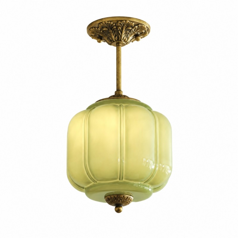 Conran Vintage Milk Glass Lantern Eloise Ceiling Light