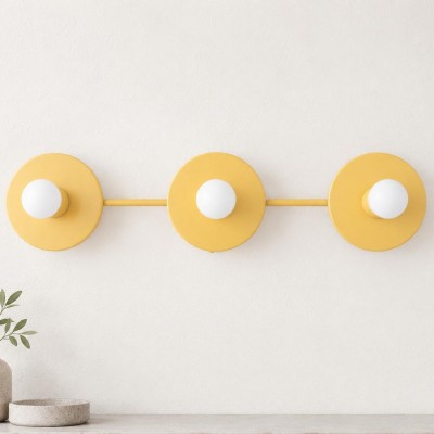 Marnie Nordic Colorful 3 Light Vanity Wall Light
