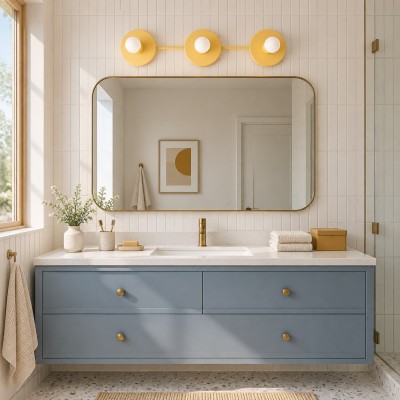 Marnie Nordic Colorful 3 Light Vanity Wall Light