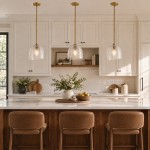 Danica Mid-Century  Glass Leaf Round Pendant Light