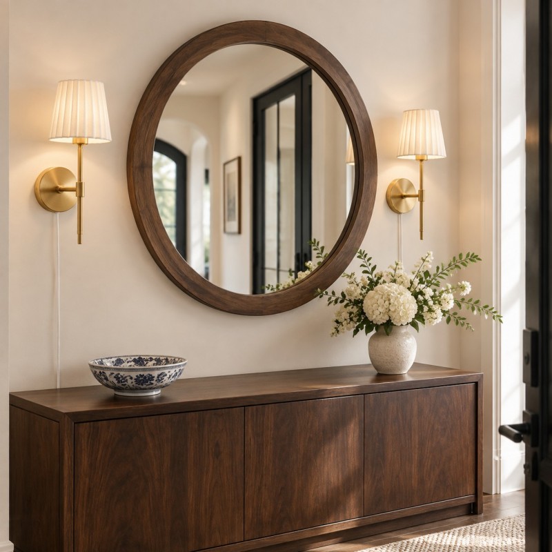Ozir Pleated Shade Wall Sconce