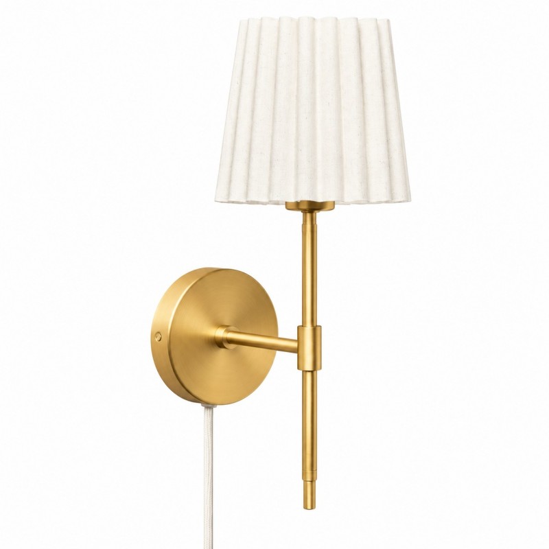 Ozir Pleated Shade Wall Sconce