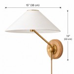 Ulyxor Ash Wood Base Ivory Paper Shade Wall Sconce