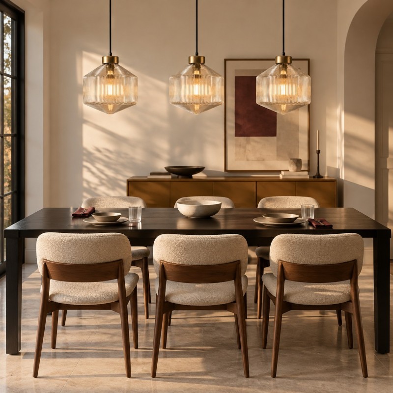 Bullard Modern Diamond Glass Pendant Light