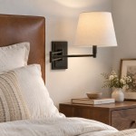 Lutyens Wabi-sabi Iron Swing Arm Fabric Wall Light