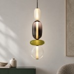 Toren Modern White Linen Drum Pendant Light