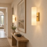 Yorix Modern Vertical Cylinder Tube Metal Finish Wall Light